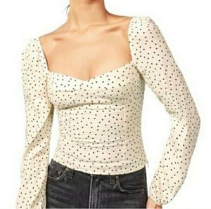 Reformation reign top in polka dot size 2